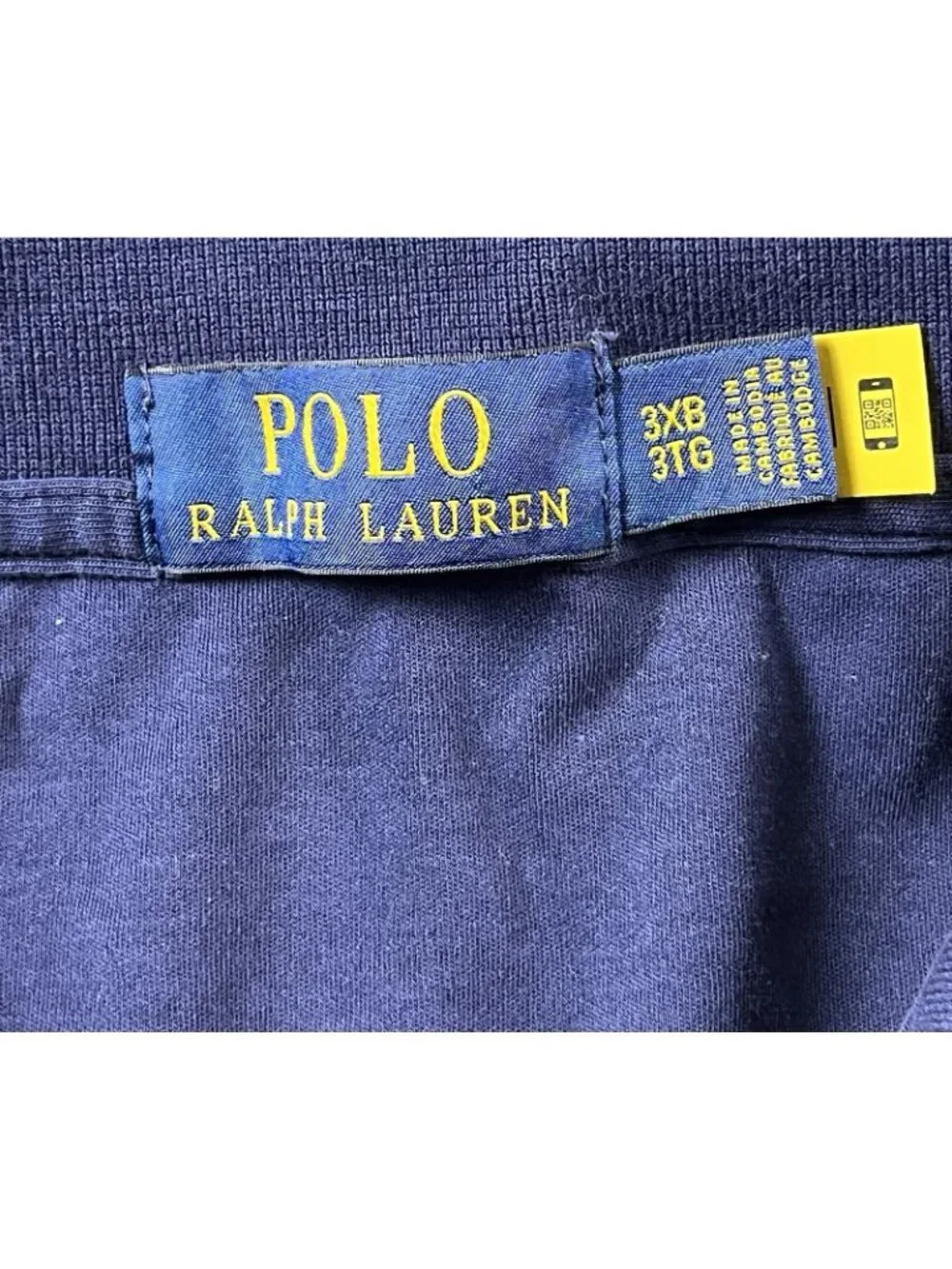Polo Ralph Lauren Short Sleeve Navy Blue Golf Polo Shirt Men's Size 3XB